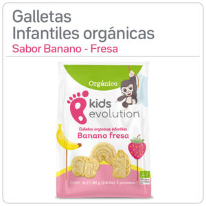 kids evolution galletas infantiles organicas banano fresa
