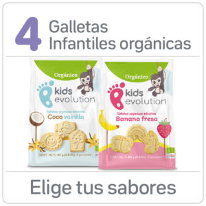 Galletas orgánicas infantiles 4 paquete